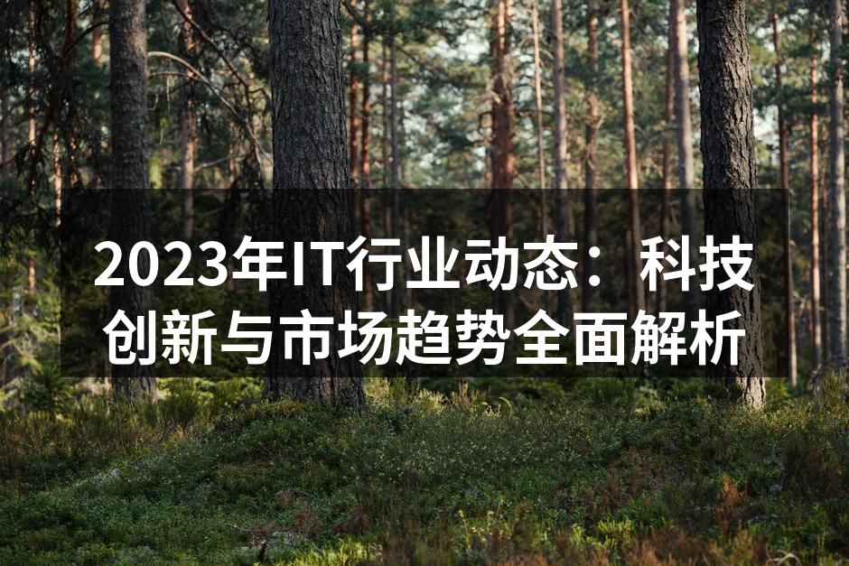 2023年IT行业动态：科技创新与市场趋势全面解析